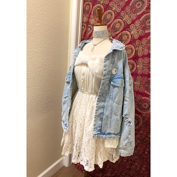 π Amazing fur lace dress - Picture 12 of 13